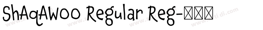 ShAqAW00 Regular Reg字体转换